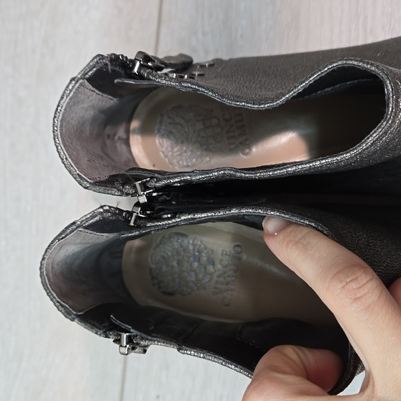 Vince Camuto Women Catile Leather Ankle Heels Boots shoes sz 10M - Picture 5 of 12